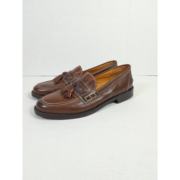 Russel Bromley Leather LoafersMade in Italy CognacMen US 10.5 (44